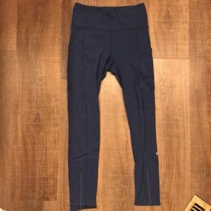 Dark blue lululemon leggings, no longer have tags but a size 2/0, 26/28 length